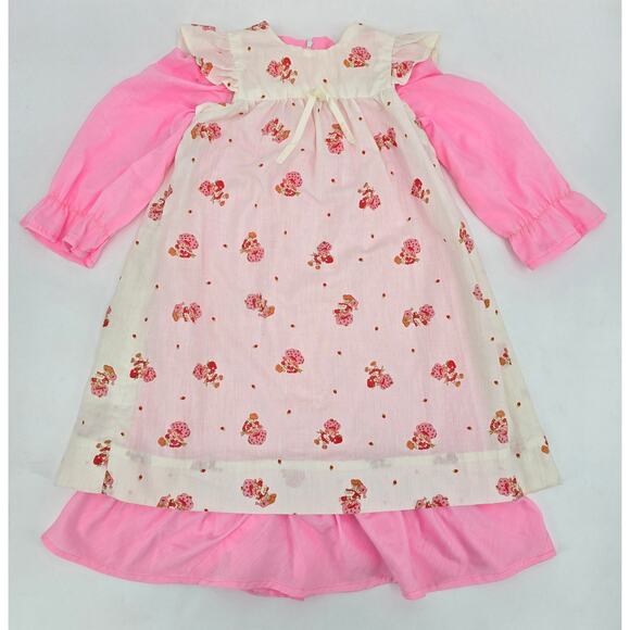 Vintage 1980 Handmade Strawberry Shortcake Dress - Picture 1 of 6